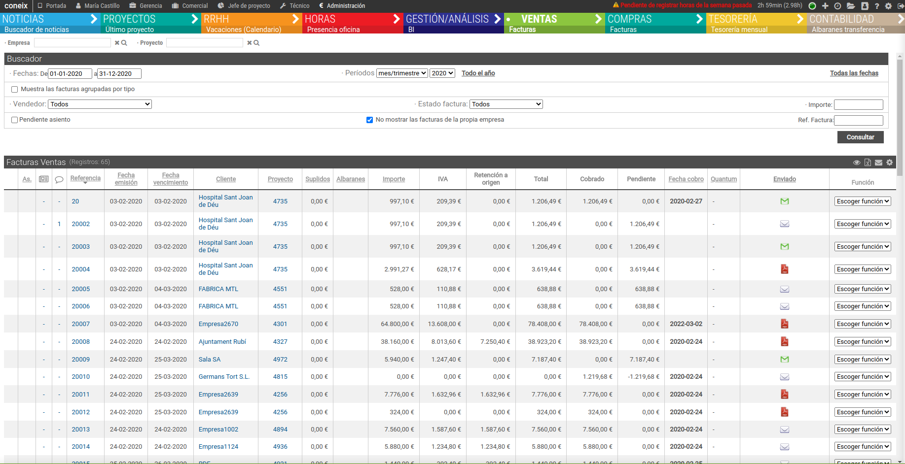 Ventas CONEIX