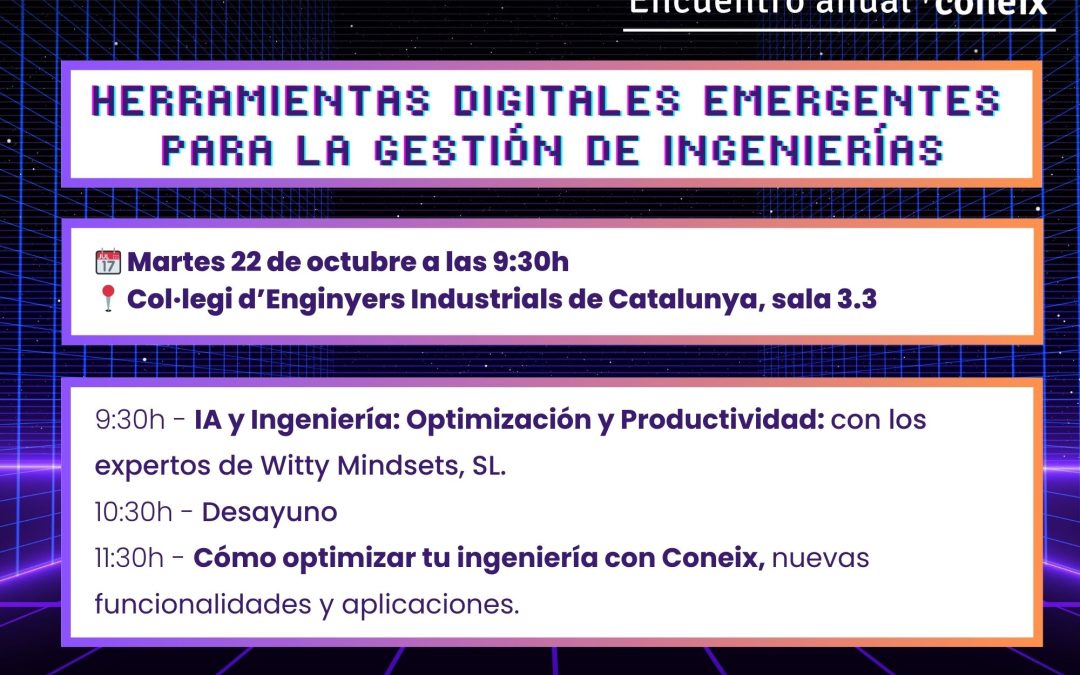 Te invitamos a “Herramientas digitales emergentes para la gestión de ingenierías”